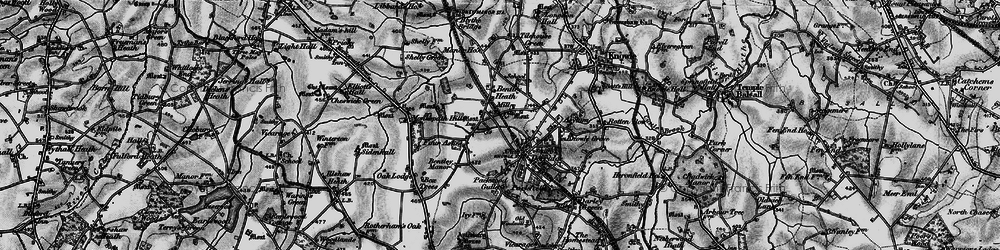 Old map of Dorridge in 1899