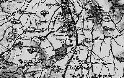 Old map of Dorrington in 1899