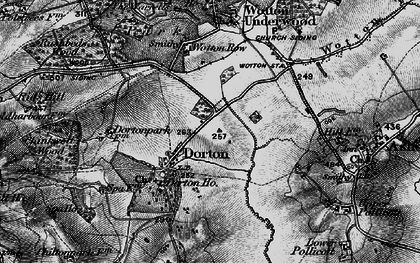 Old map of Dorton in 1896
