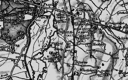 Old map of Dosthill in 1899
