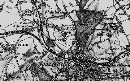 Old map of Dothill in 1899