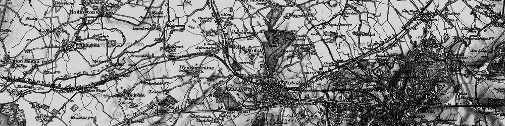 Old map of Dothill in 1899
