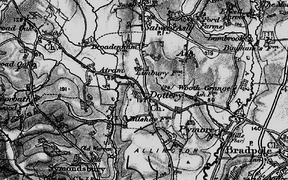 Old map of Limbury in 1898