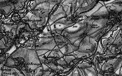 Old map of Double Hill in 1898