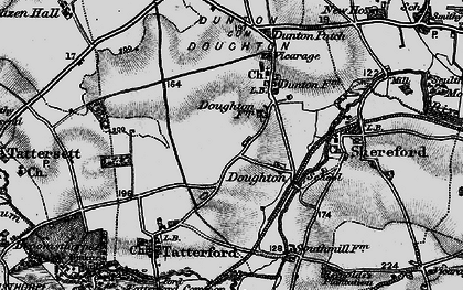 Old map of Doughton in 1898