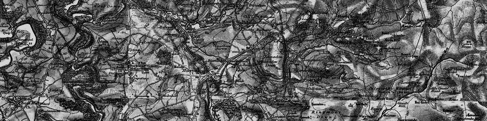 Old map of Dousland in 1898