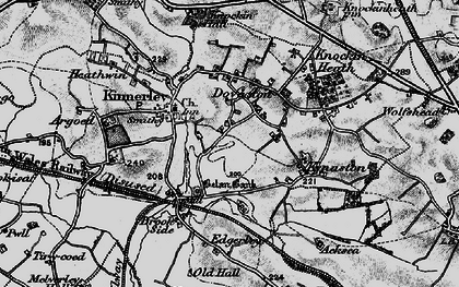 Old map of Dovaston in 1899