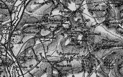 Old map of Dove Green in 1895