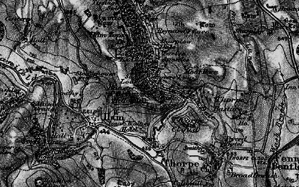 Old map of Tissington Spires in 1897