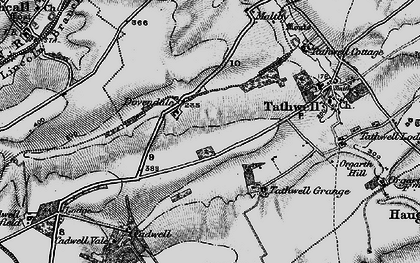 Old map of Cadwell Park in 1899