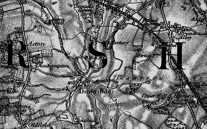 Old map of Doverdale in 1898