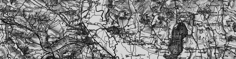 Old map of Doveridge in 1897