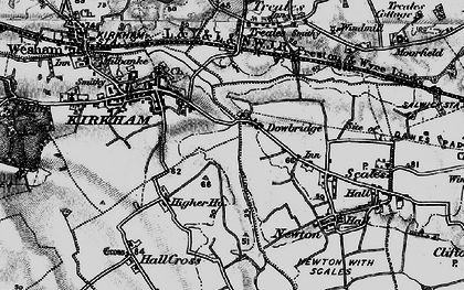 Old map of Dowbridge in 1896
