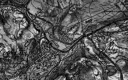 Old map of Dowlais Top in 1898