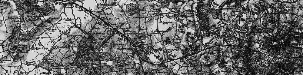 Old map of Ashridge Manor in 1895