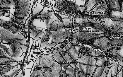 Old map of Dowlish Ford in 1898