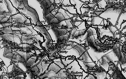 Old map of Down, The in 1899