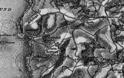 Old map of Down Thomas in 1896