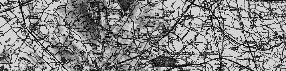Old map of Downall Green in 1896