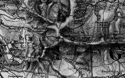 Old map of Downend in 1895