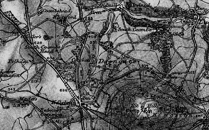 Old map of Downgate in 1896