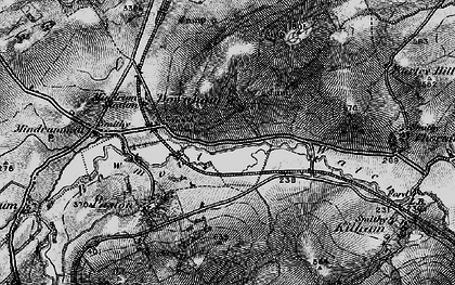 Old map of Downham in 1897