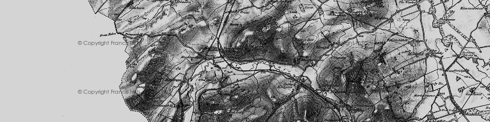 Old map of Downham in 1897