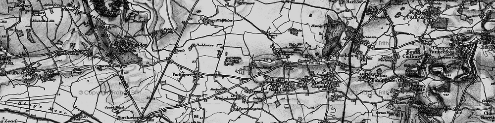 Old map of Downhead in 1898