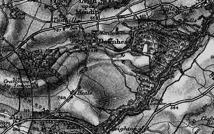 Old map of Downhead in 1898