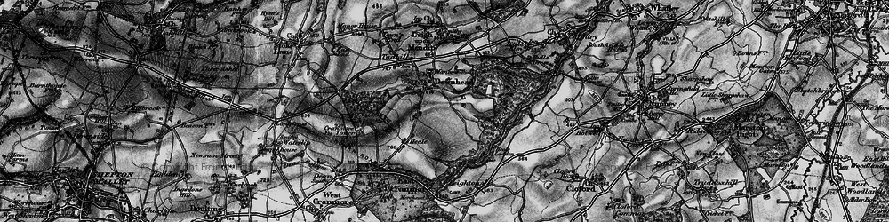 Old map of Asham Wood in 1898