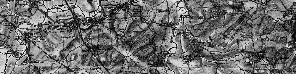 Old map of Willen Park in 1896