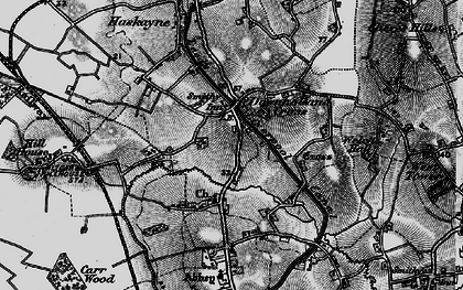 Old map of Downholland Cross in 1896