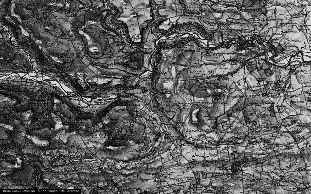 Old Map of Downholme, 1897 in 1897