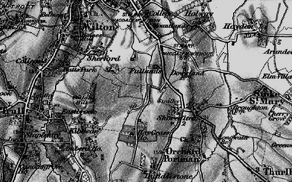Old map of Dowslands in 1898