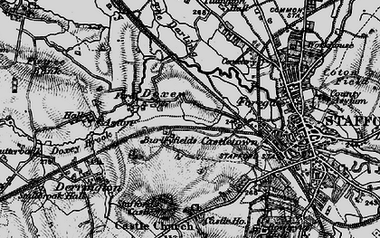 Old map of Burleyfields in 1897