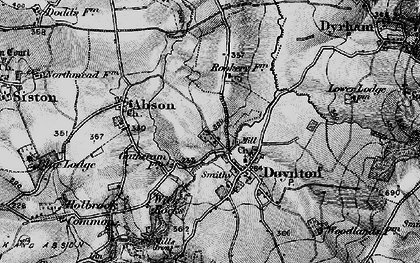 Old map of Doynton in 1898