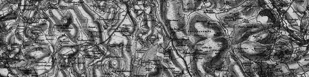 Old map of Bois Ho in 1895