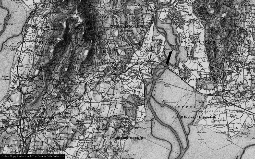 Old Map of Dragley Beck, 1897 in 1897