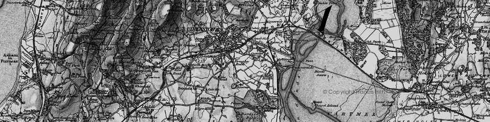 Old map of Dragley Beck in 1897