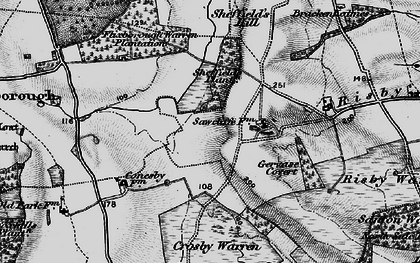 Old map of Foxhills Park in 1895