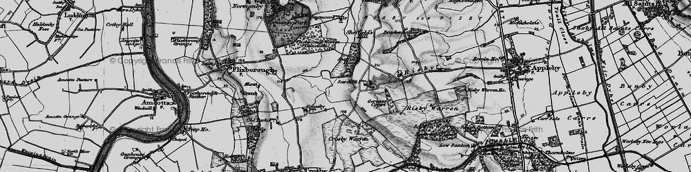 Old map of Dragonby in 1895
