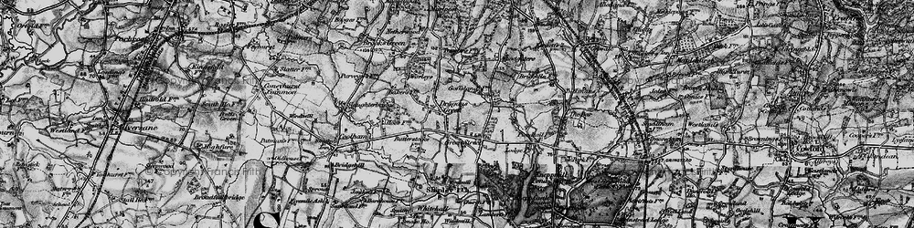 Old map of Dragons Green in 1895
