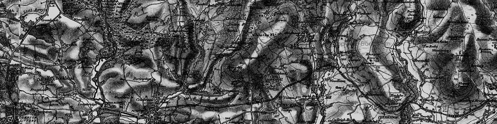 Old map of Drakeland Corner in 1898