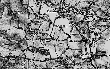 Old map of Drakestone Green in 1896