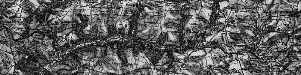 Old map of Drawbridge in 1896