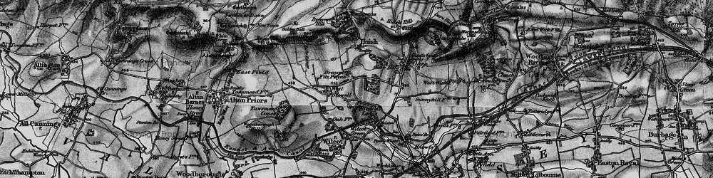 Old map of Draycot Fitz Payne in 1898