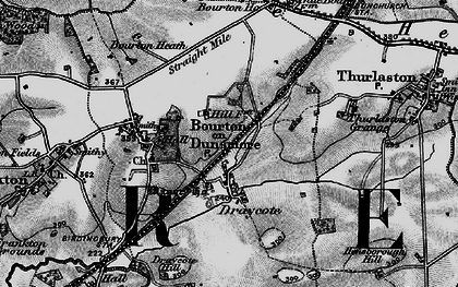 Old map of Draycote in 1898