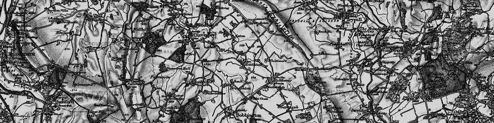 Old map of Draycott in 1899