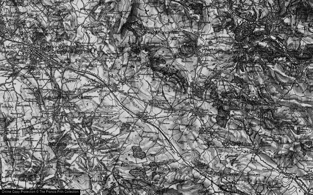 Old Map of Draycott in the Moors, 1897 in 1897
