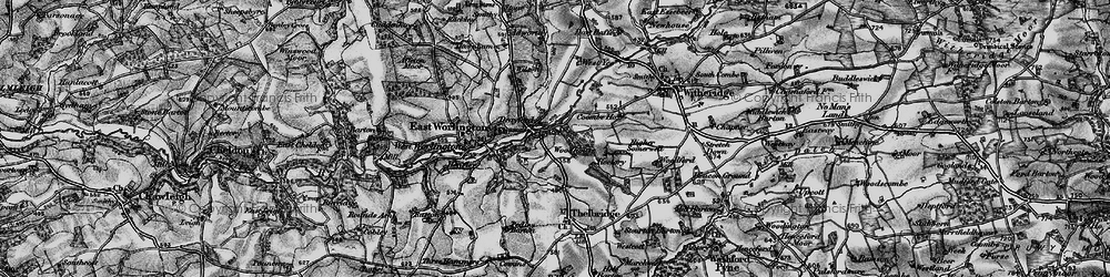 Old map of Wilson in 1898